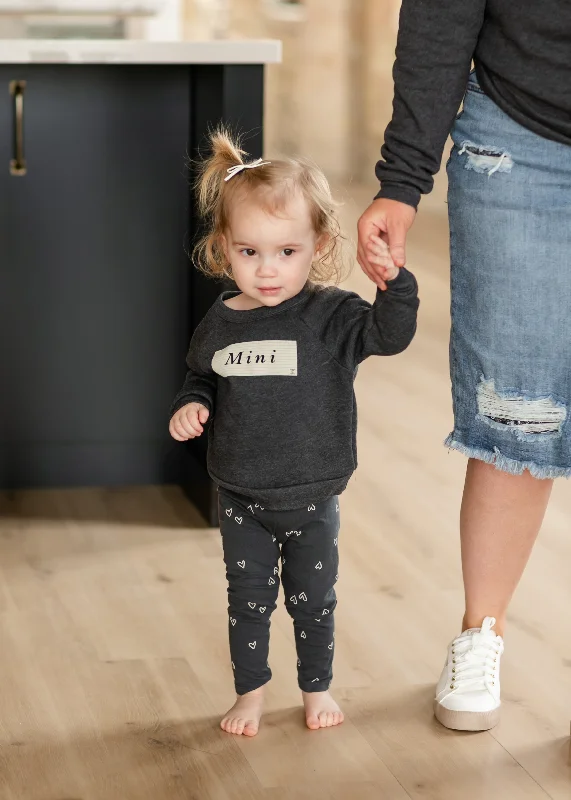 Mini Graphic Crewneck Sweatshirt - FINAL SALE Hoodie with Full-Zip Functional Layering Mini Graphic Crewneck Sweatshirt - FINAL SALE Hoodie with Full-Zip Functional Layering