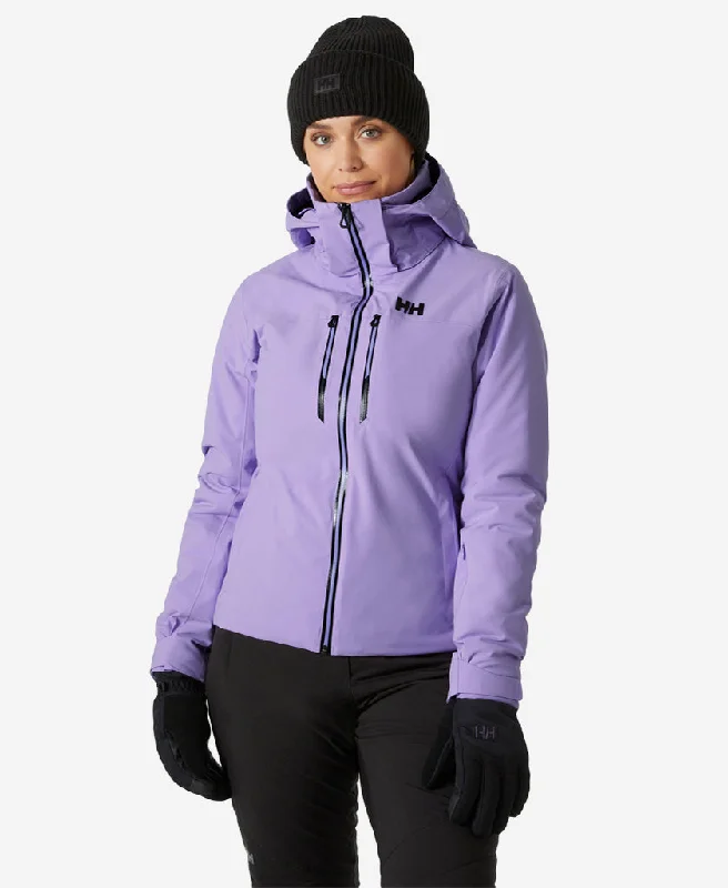 W ALPHELIA LIFALOFT JACKET, Heather Notch Collar Peter Pan Collar Cowl Neck