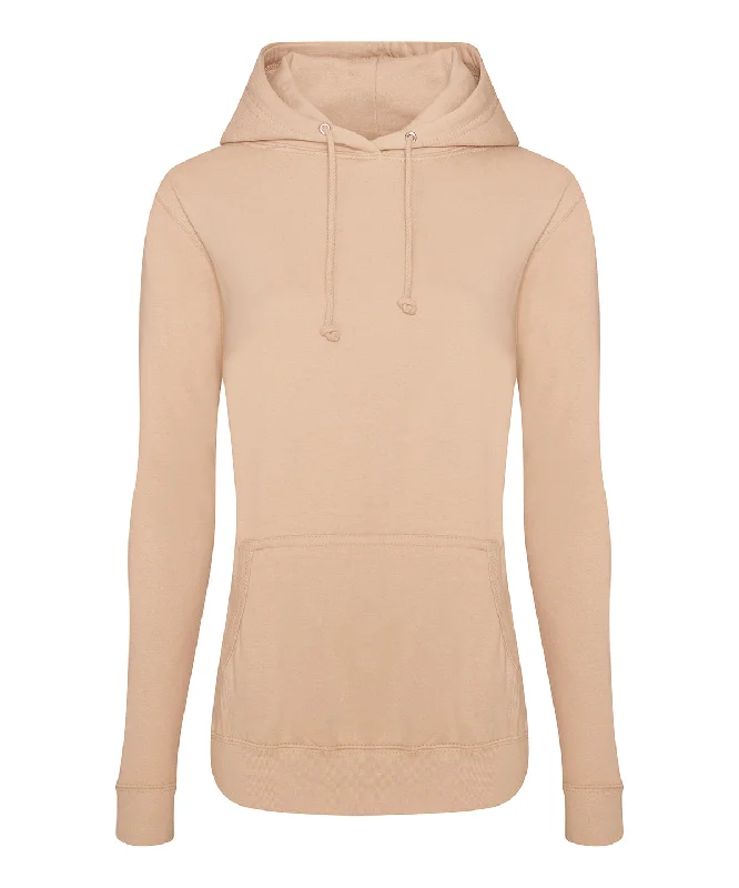 Nude - Women's College Hoodie Hoodie with Slit Hem Functional Movement