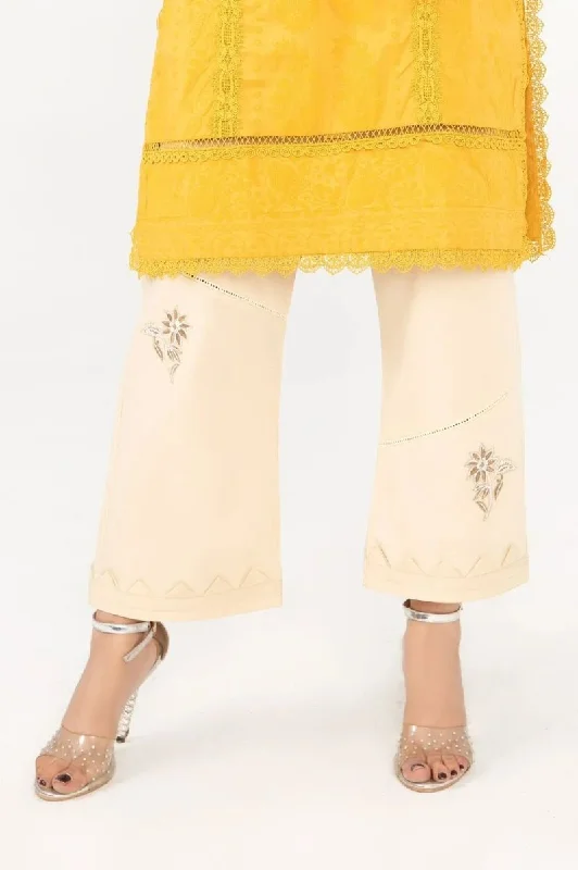 Gul Ahmed Stitched Cambric Dyed Embroidered Trouser - WGK-TRS-DY-85 Trousers Custom Made