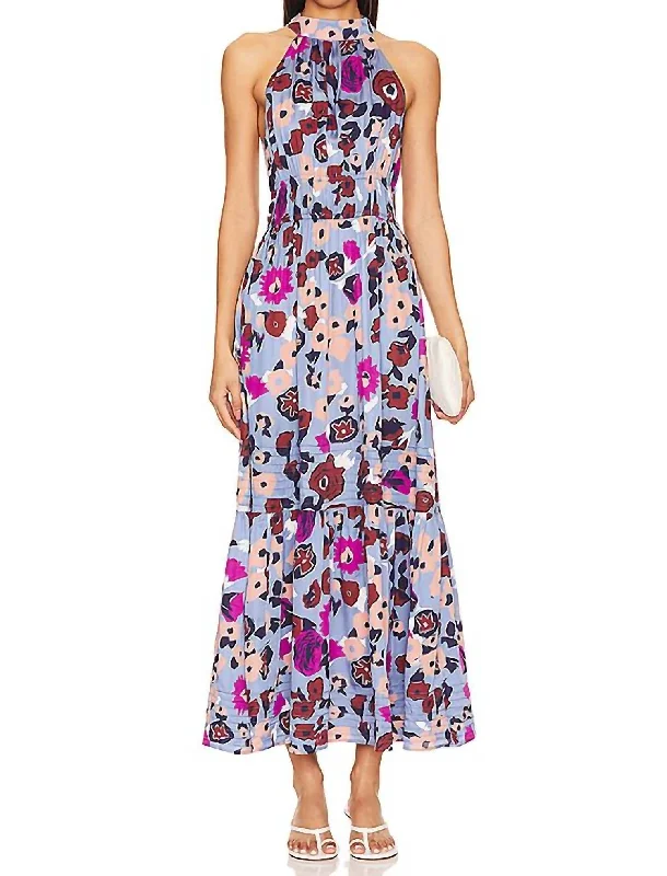 Iman Ankle Dress In Waterlily