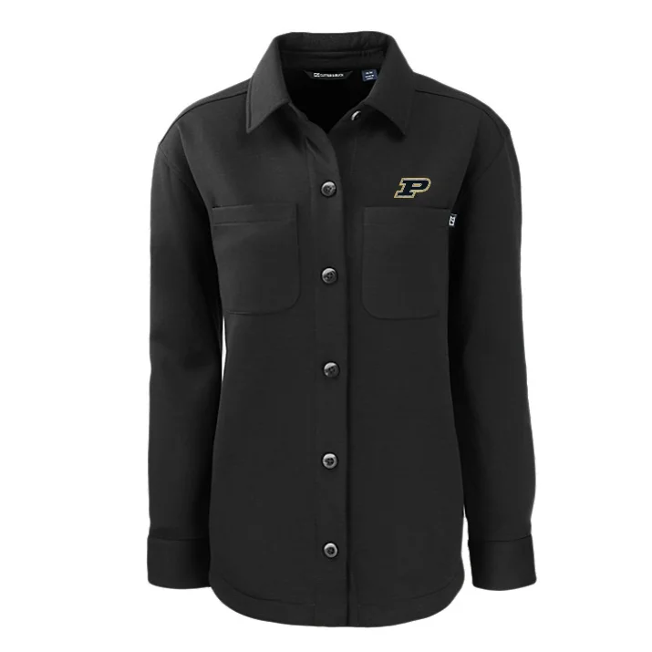 Purdue Boilermaker's Women's Roam Shirt Jacket Faux Fur Jacket Real Fur Jacket Shearling Jacket