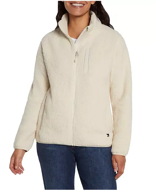 Women's Eddie Bauer Fleece Zip Jacket Elasticated Jacket Padded Jacket Insulated Jacket