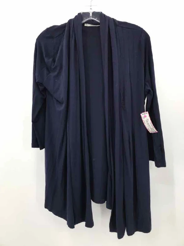 Pre-Owned Cyrus Navy Size Medium Cardigan Sweater Welt Pockets Slit Pockets Flap Pockets Pre-Owned Cyrus Navy Size Medium Cardigan Sweater Welt Pockets Slit Pockets Flap Pockets