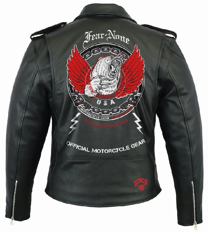 Flying Bear Rider Leather Highway Jacket Striped Jacket Polka Dot Jacket Floral Jacket Flying Bear Rider Leather Highway Jacket Striped Jacket Polka Dot Jacket Floral Jacket