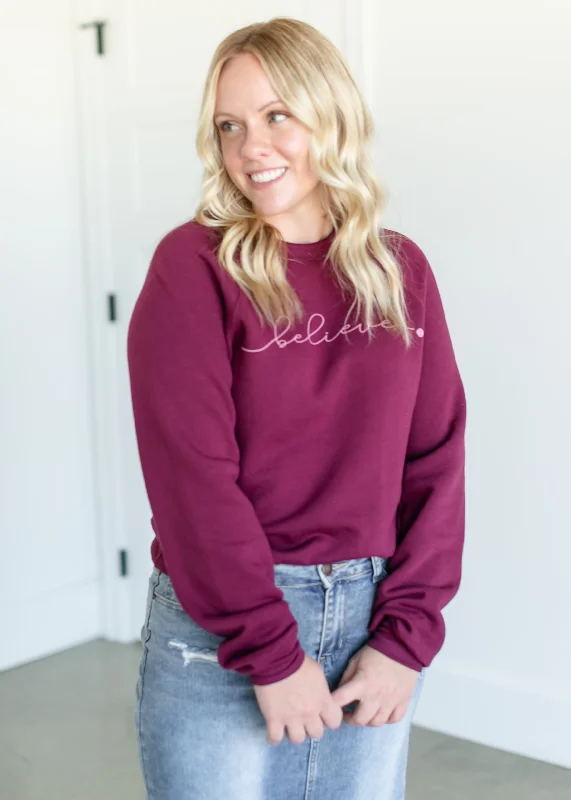 Inherit Believe Graphic Crewneck Sweatshirt - FINAL SALE Hoodie with Cuffed Sleeves Snug Secure Inherit Believe Graphic Crewneck Sweatshirt - FINAL SALE Hoodie with Cuffed Sleeves Snug Secure