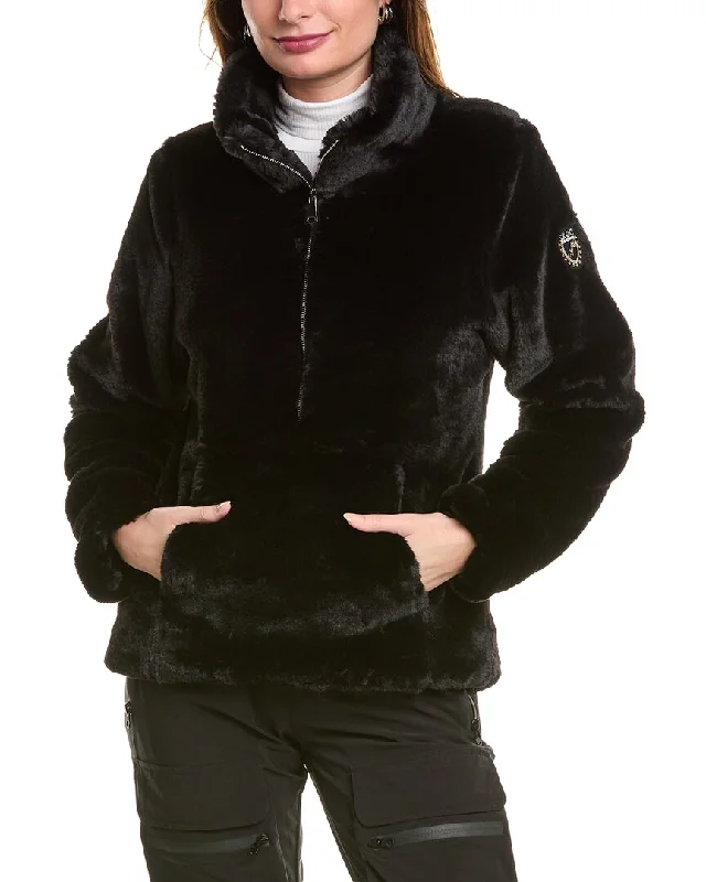 Skea Village 1/2-Zip Pullover Cold Shoulder Design
