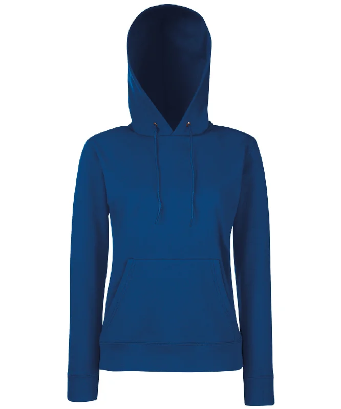 Navy - Women's Classic 80/20 hooded sweatshirt Hoodie with Hem Lace Feminine Delicate Navy - Women's Classic 80/20 hooded sweatshirt Hoodie with Hem Lace Feminine Delicate