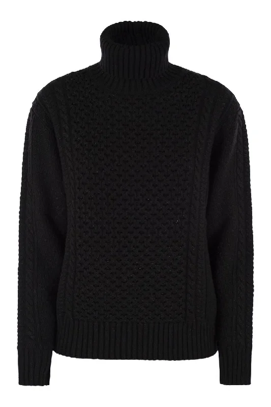 Turtleneck jumper with special workmanship Sweater Knitwear Pullover