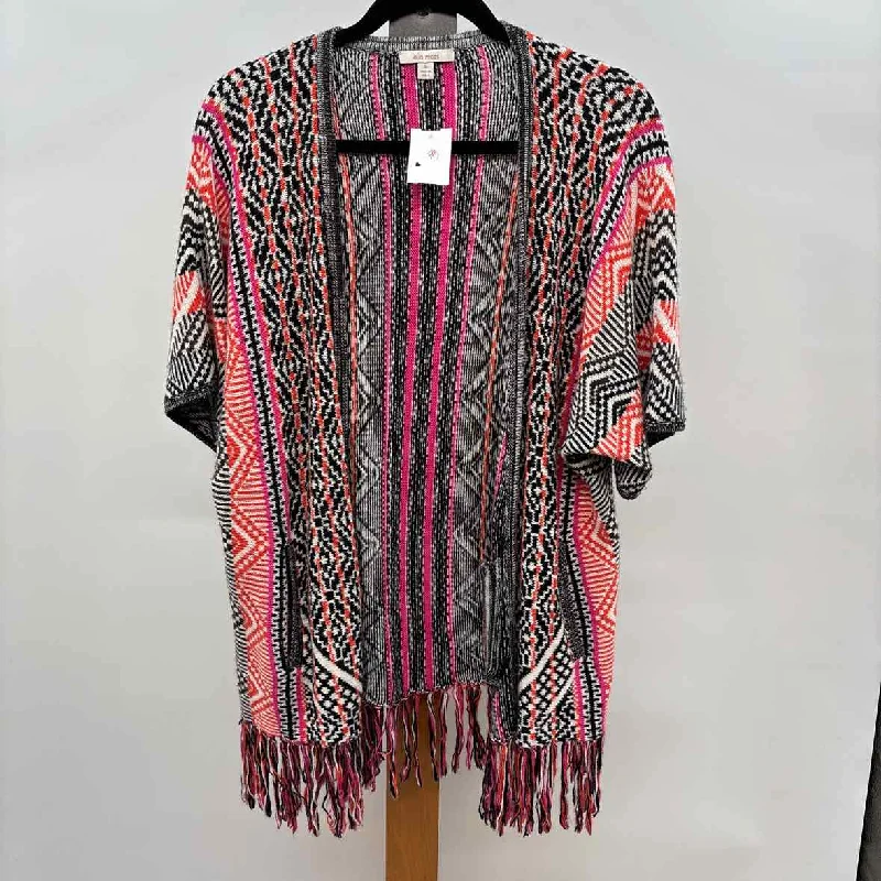 Ella Moss Women's Size S Black Aztec Cardigan Wool Fabric Cashmere Fabric Tweed Fabric Ella Moss Women's Size S Black Aztec Cardigan Wool Fabric Cashmere Fabric Tweed Fabric