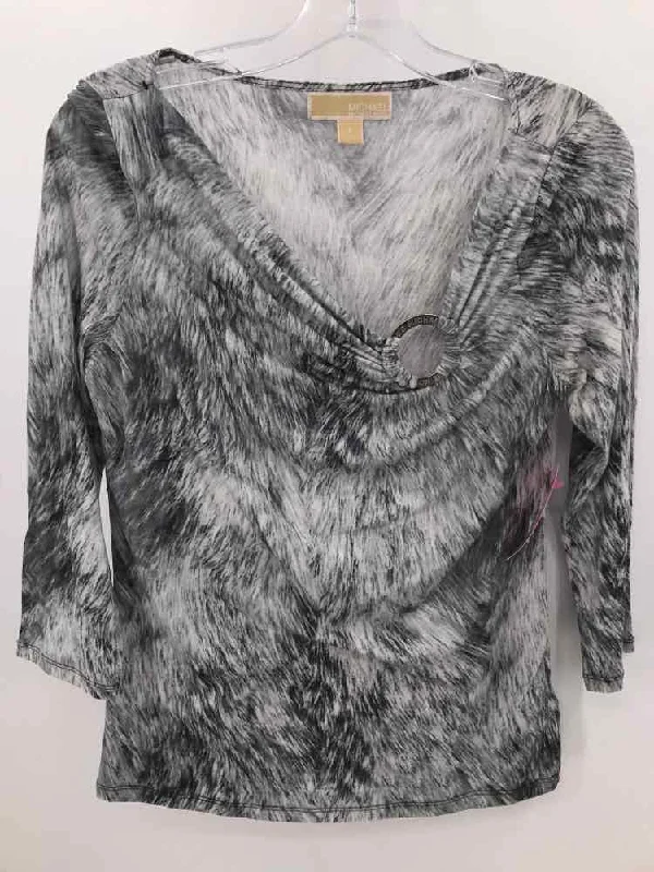 Pre-Owned MICHAEL Michael Kors Grey Size Small Sweater Layered Multi-layer Single Layer Pre-Owned MICHAEL Michael Kors Grey Size Small Sweater Layered Multi-layer Single Layer