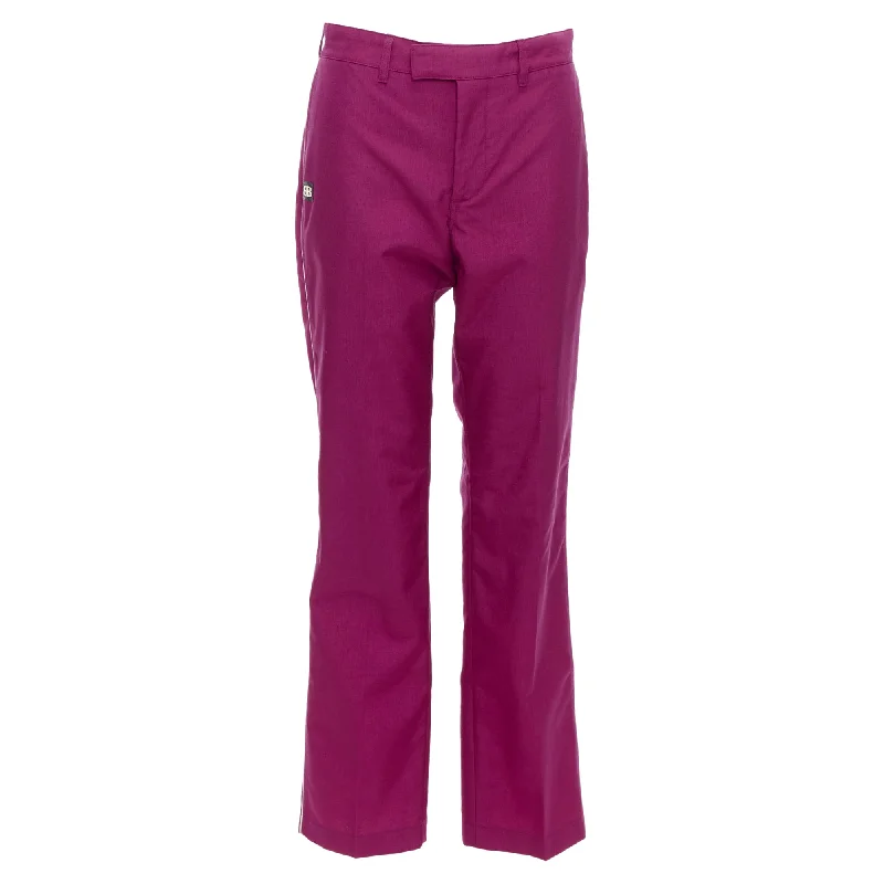 Balenciaga Demna Rubber Logo Tapered Trousers Trousers Mesh Breathable