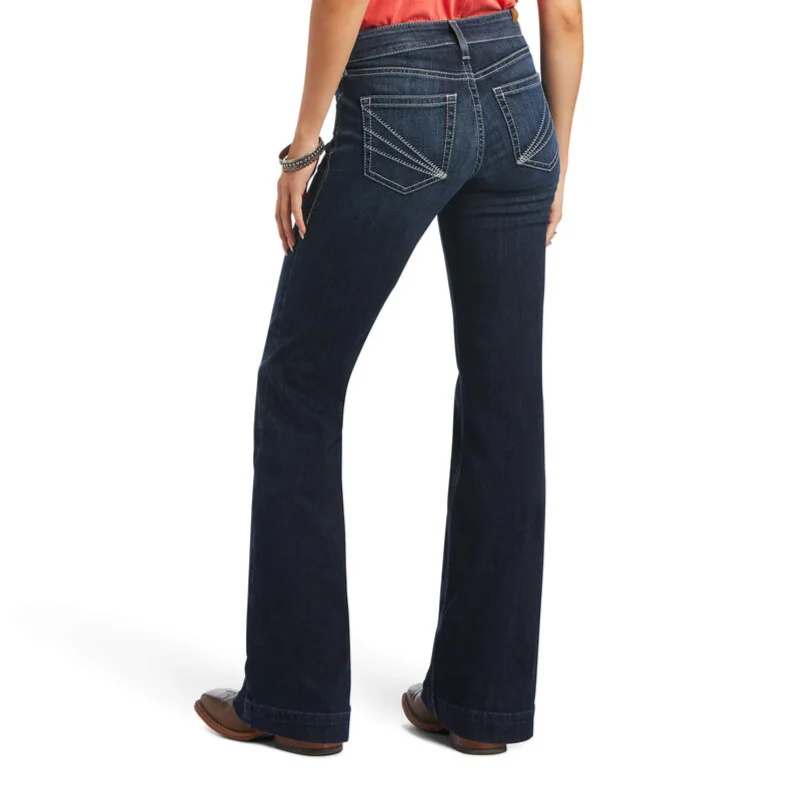 Ariat® Ladies Aisha Perfect Rise Missouri Trouser Jeans 10040806 Wide Leg Loose Fit Mid Waist