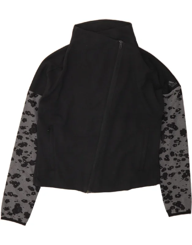 ADIDAS Womens Crop Tracksuit Top Jacket UK 16/18 Large Black Colourblock Rayon Jacket Velvet Jacket Corduroy Jacket ADIDAS Womens Crop Tracksuit Top Jacket UK 16/18 Large Black Colourblock Rayon Jacket Velvet Jacket Corduroy Jacket