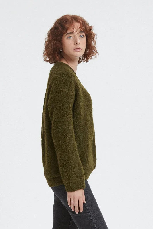 Cardigan in misto alpaca Silk Blend Satin Velvet