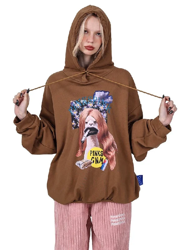 Grass Mud Horse Hoodie【s0000004346】 Hoodie with Elastic Cuffs Stretchable Comfortable Grass Mud Horse Hoodie【s0000004346】 Hoodie with Elastic Cuffs Stretchable Comfortable