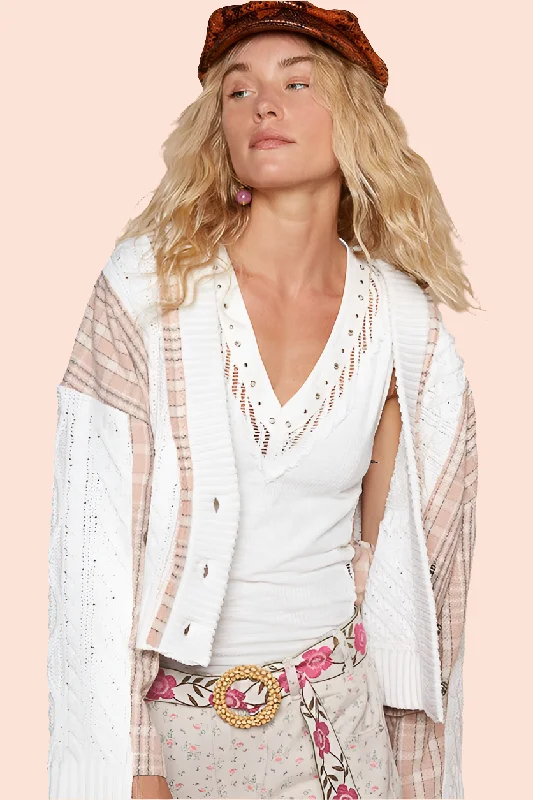 POL Cable Knit Jacket Patchwork Retro Button-up Chunky Plaid Oversized Cardigan Crew Neck V-Neck Turtle Neck POL Cable Knit Jacket Patchwork Retro Button-up Chunky Plaid Oversized Cardigan Crew Neck V-Neck Turtle Neck