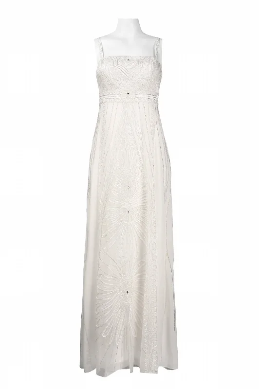 Ribbon Embellishment Dress In Ivory
