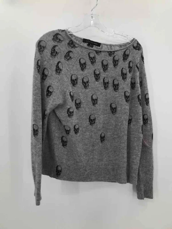 Pre-Owned Skull Cashmere Grey Size XS Cashmere Printed Sweater Faux Fur Fabric Real Fur Fabric Shearling Fabric Pre-Owned Skull Cashmere Grey Size XS Cashmere Printed Sweater Faux Fur Fabric Real Fur Fabric Shearling Fabric