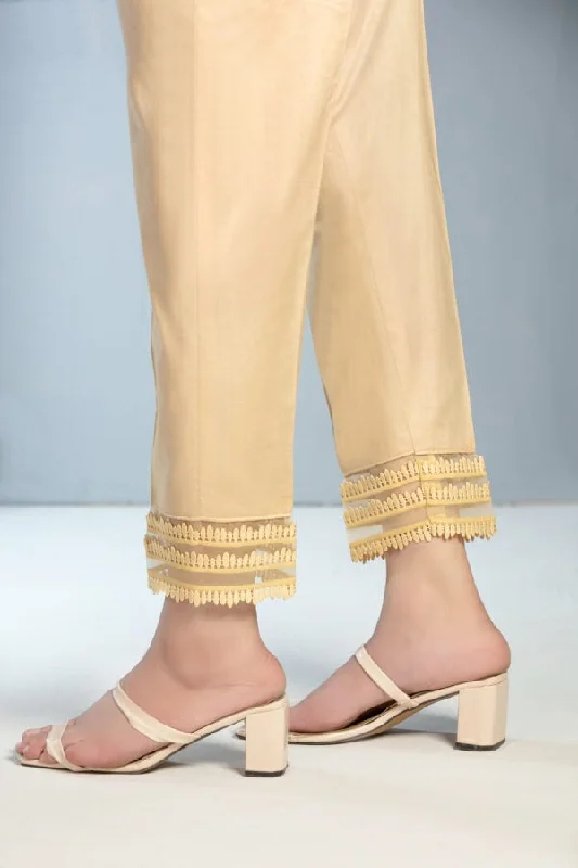 Tawakkal Fabric 01 Piece Stitched Cotton Trouser - D-1171-C Trousers Wedding White
