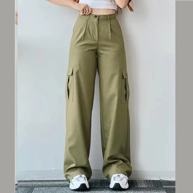 Baggy Trousers Casual Pants Women Trousers Bootcut Casual