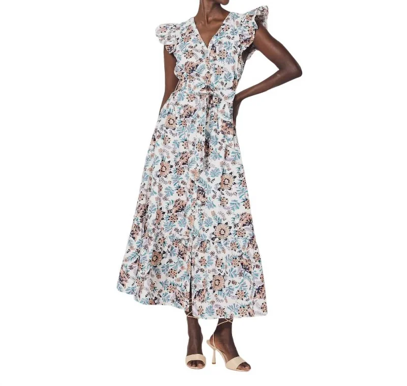 Noricel Ankle Dress In Miramonte