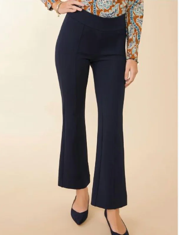 Brooke Ponte Trouser (Slate Blue) Trousers Satin Smooth