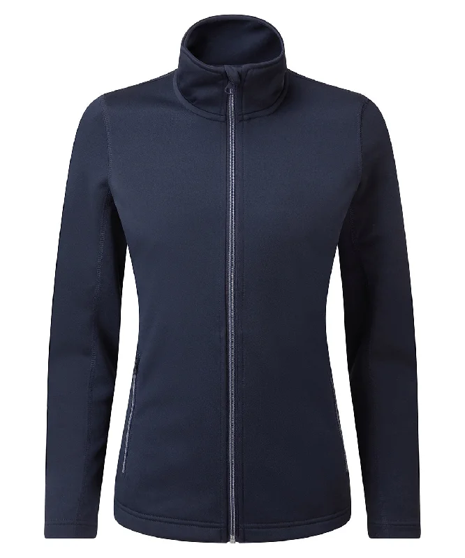 French Navy - Women's spun dyed sustainable zip-through sweatshirt Hoodie with Ribbed Neckline Snug Warm French Navy - Women's spun dyed sustainable zip-through sweatshirt Hoodie with Ribbed Neckline Snug Warm