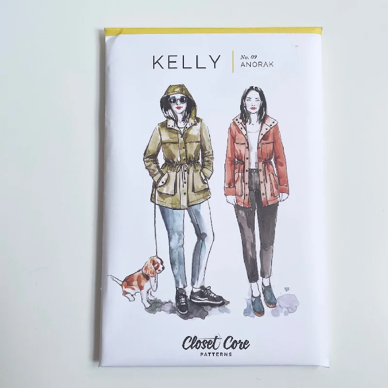 Closet Core Patterns : Kelly Anorak Jacket Faux Fur Fabric Real Fur Fabric Shearling Fabric
