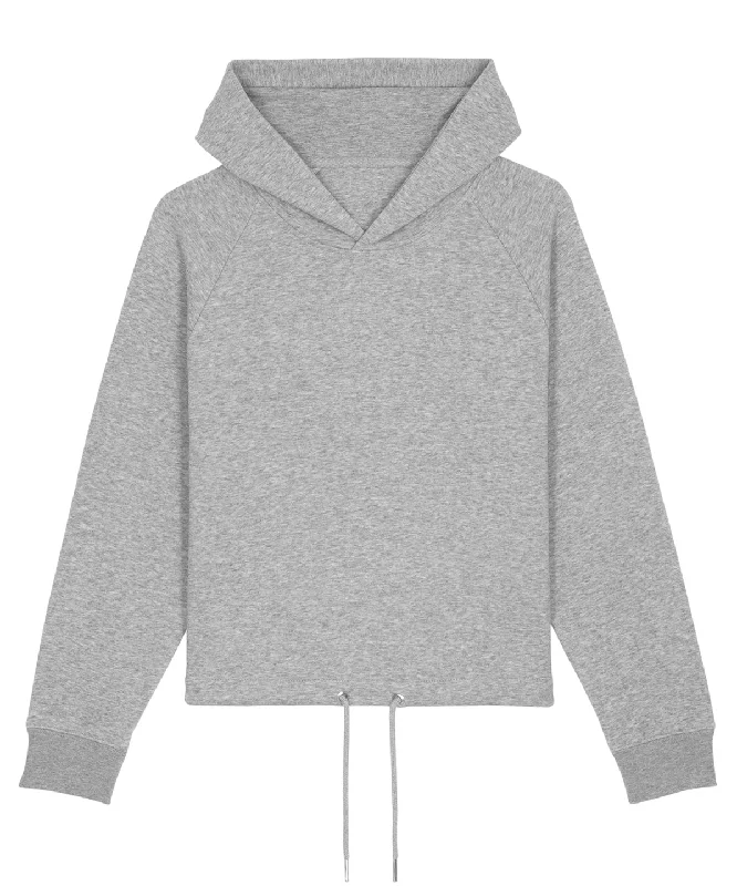 Heather Grey - Women's Stella Bower cropped hoodie (STSW132) Hoodie with Magnetic Closure Innovative Modern Heather Grey - Women's Stella Bower cropped hoodie (STSW132) Hoodie with Magnetic Closure Innovative Modern