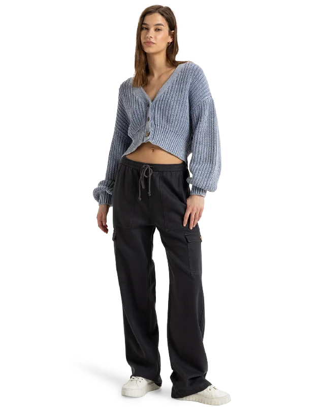Precious Cargo Trousers in Phantom Trousers Denim Distressed