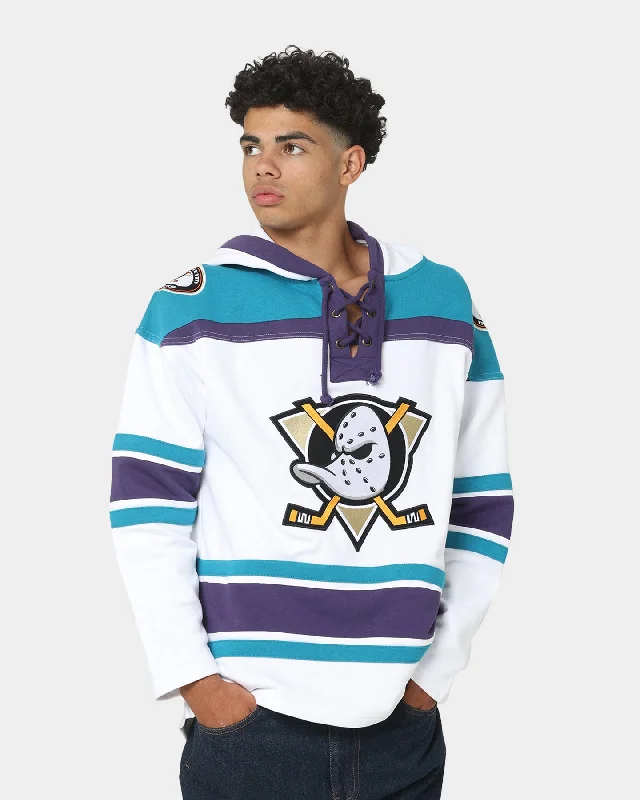 47 Brand Anaheim Ducks Superior Lacer Hoodie White Wash Hoodie with Earth Tones Natural Calm 47 Brand Anaheim Ducks Superior Lacer Hoodie White Wash Hoodie with Earth Tones Natural Calm