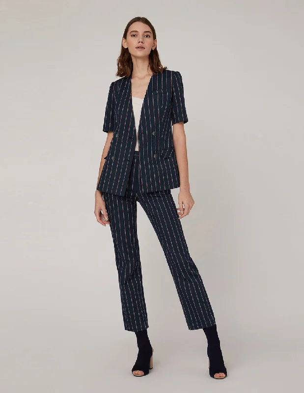 MARYLING Straight leg loose trousers Trousers Satin Smooth