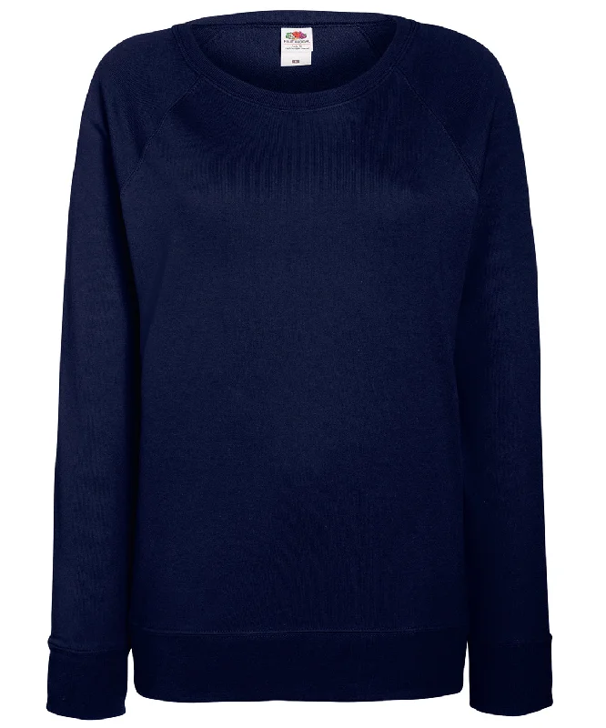 Deep Navy - Women's lightweight raglan sweatshirt Hoodie with Side Slits Relaxed Casual Deep Navy - Women's lightweight raglan sweatshirt Hoodie with Side Slits Relaxed Casual