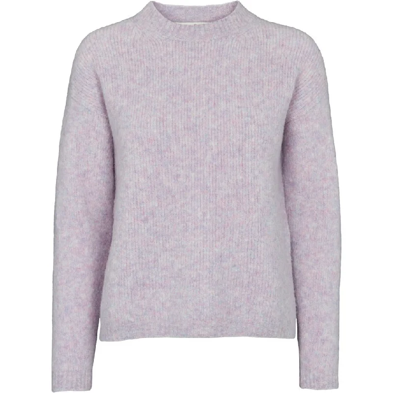 Basic Apparel - Charlene Sweater - Pink Nectar Fleece Sweater Nylon Polyester