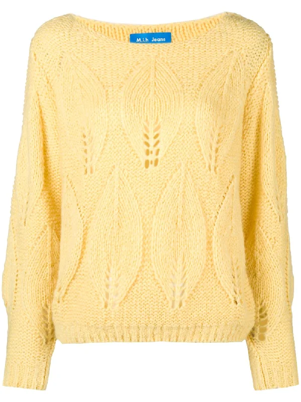 M.I.H. Lacey leaf knit sweater Fitted Slim Tailored