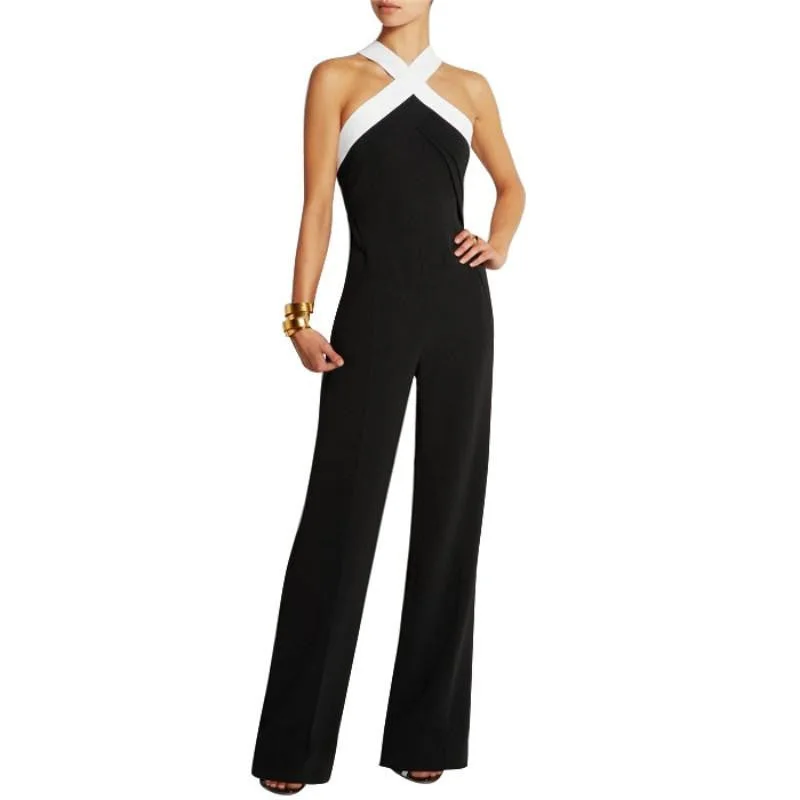 Women Lady Clubwear Playsuit Bodycon Party Elegent Jumpsuit Romper Trousers Trousers Floral Bohemian