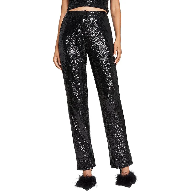 Alex & Sophia Womens Juniors Sequined Party Trouser Pants Trousers practical durable