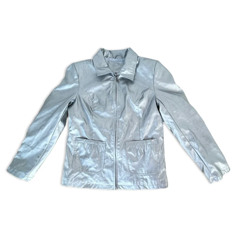 Vintage Silver Jacket Appliqued Jacket Beaded Jacket Sequined Jacket