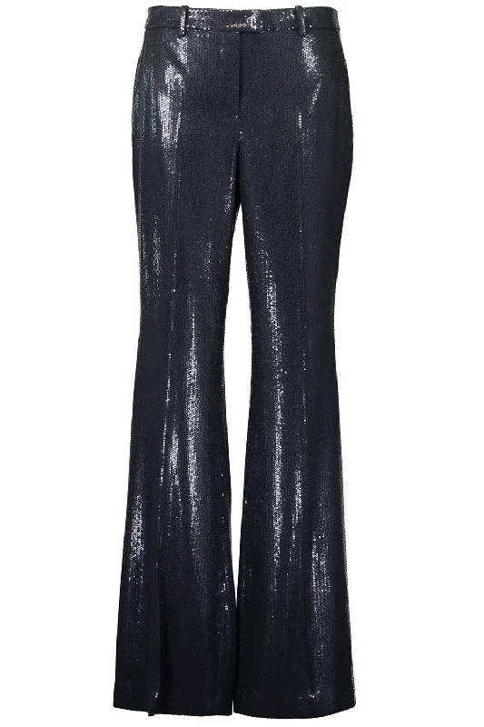 Haylee Trouser - Maritime Sequin Trousers Gym Athletic