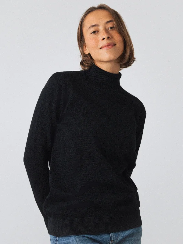 Turtleneck Jumper Women Hooded Caped Shawl Collar