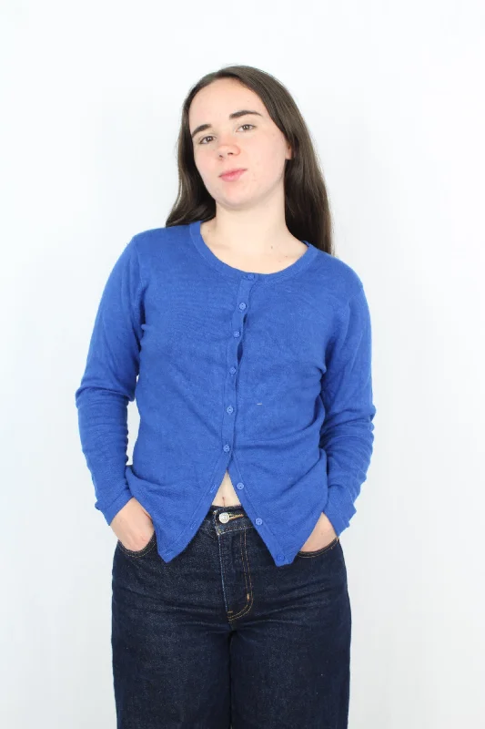 Soyaconcept - Knit Button Cardigan Satin Fabric Silk Fabric Chiffon Fabric