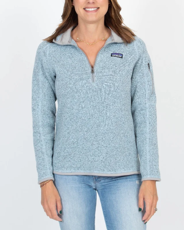 "Better Sweater" Fleece Pullover Short Puff Sleeve