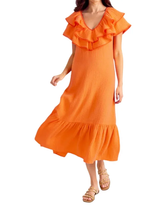 Anna Dress In Guava