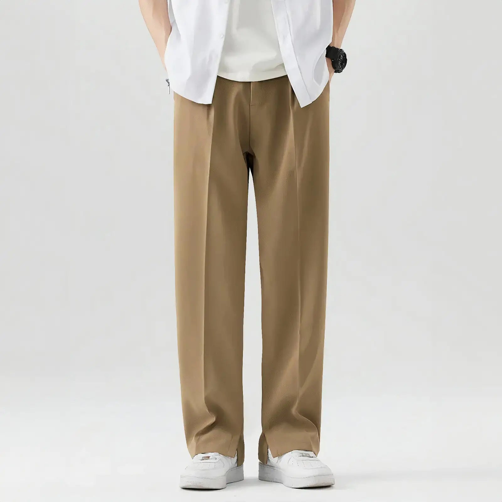 Straight Leg Smart Trousers Trousers Cargo Utility