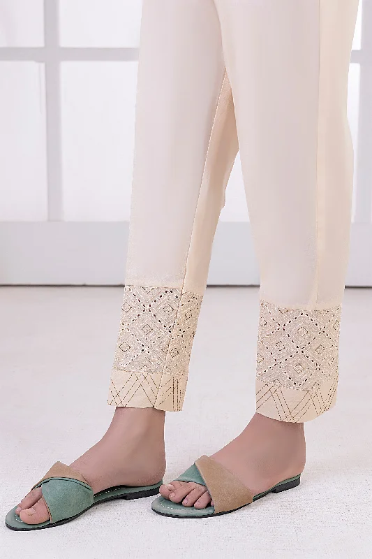 Lakhany 01 Piece Embroidered Trousers LSM-T-3102 (BG) Trousers Tapered Slim Fit