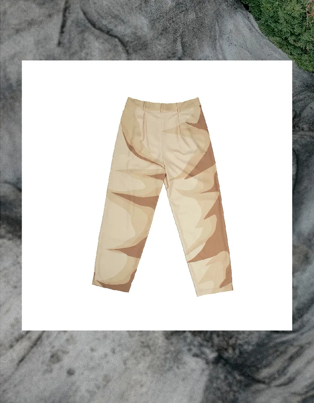 INF Classic Suit Trouser in 2D Khaki Trousers Tapered Slim Fit