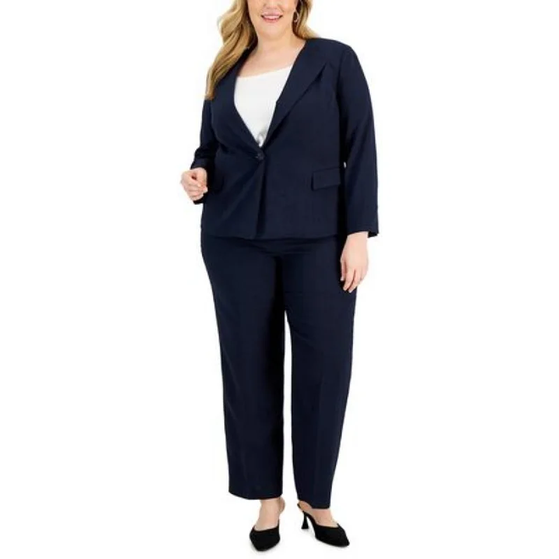Le Suit Womens Plus Straight Leg Business Trouser Pants Trousers Exclusive Limited