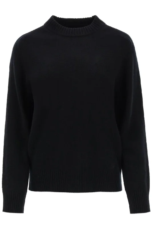 'baltra' Cashmere Sweater  - Black Polka Dot Checkered Tartan