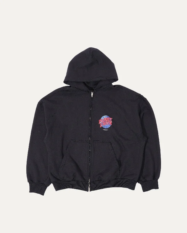 Planet Earth Zip Up Hoodie Hoodie with Patch Decorative Personalized